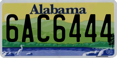 AL license plate 6AC6444