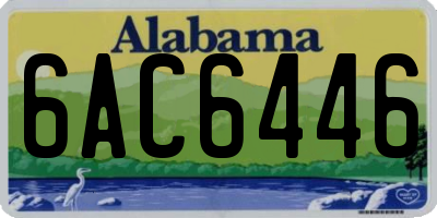 AL license plate 6AC6446