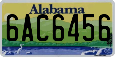 AL license plate 6AC6456