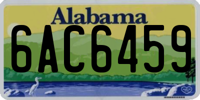 AL license plate 6AC6459