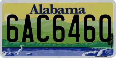 AL license plate 6AC6460