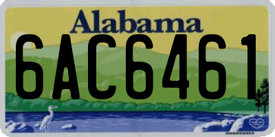 AL license plate 6AC6461