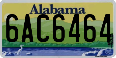 AL license plate 6AC6464