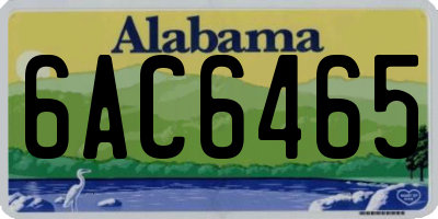 AL license plate 6AC6465