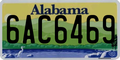 AL license plate 6AC6469