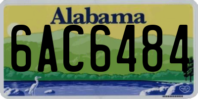 AL license plate 6AC6484