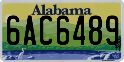 AL license plate 6AC6489