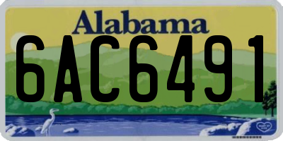 AL license plate 6AC6491