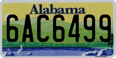 AL license plate 6AC6499