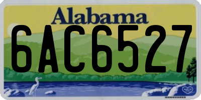 AL license plate 6AC6527