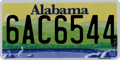AL license plate 6AC6544