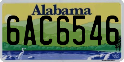AL license plate 6AC6546