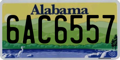 AL license plate 6AC6557