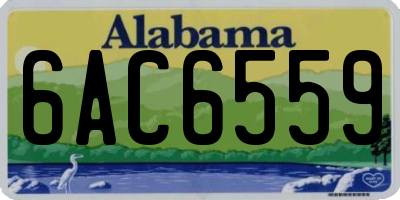 AL license plate 6AC6559