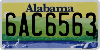 AL license plate 6AC6563