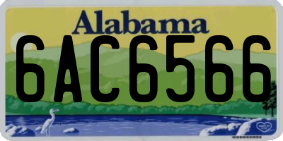 AL license plate 6AC6566