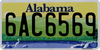 AL license plate 6AC6569