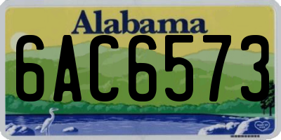AL license plate 6AC6573