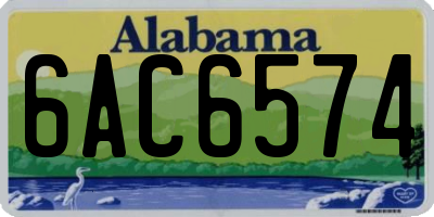 AL license plate 6AC6574