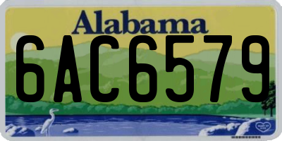AL license plate 6AC6579