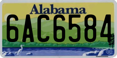 AL license plate 6AC6584