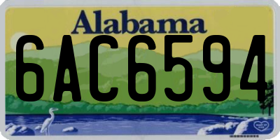 AL license plate 6AC6594