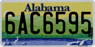 AL license plate 6AC6595