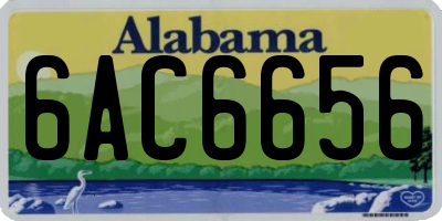 AL license plate 6AC6656