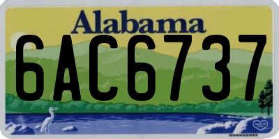 AL license plate 6AC6737