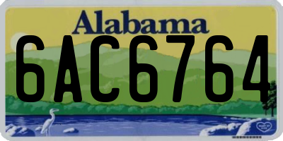 AL license plate 6AC6764