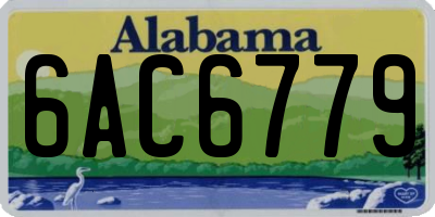 AL license plate 6AC6779