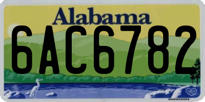 AL license plate 6AC6782