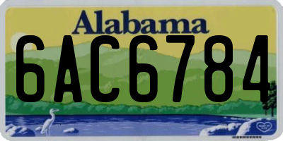 AL license plate 6AC6784