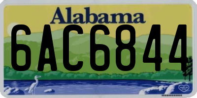 AL license plate 6AC6844