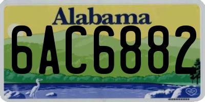 AL license plate 6AC6882