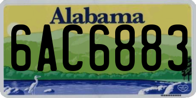 AL license plate 6AC6883