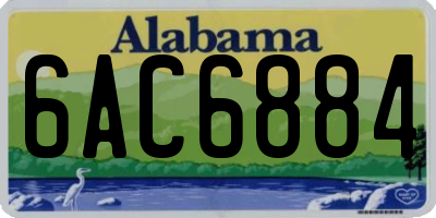 AL license plate 6AC6884