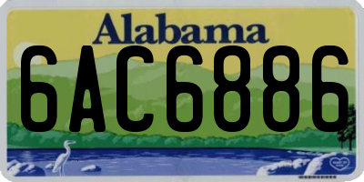 AL license plate 6AC6886