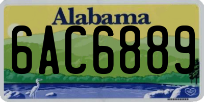 AL license plate 6AC6889