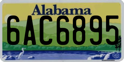 AL license plate 6AC6895