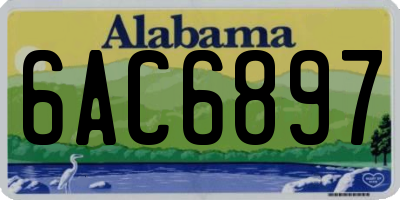 AL license plate 6AC6897