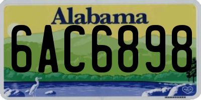 AL license plate 6AC6898