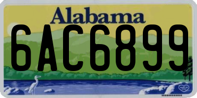 AL license plate 6AC6899