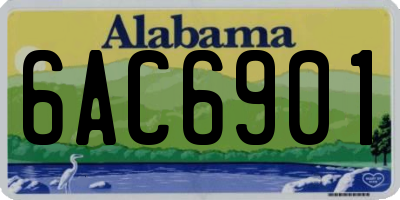 AL license plate 6AC6901