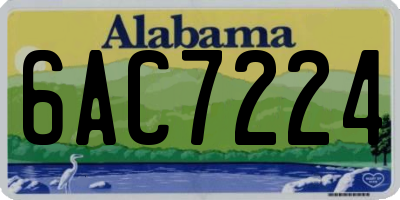 AL license plate 6AC7224