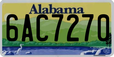 AL license plate 6AC7270