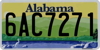 AL license plate 6AC7271