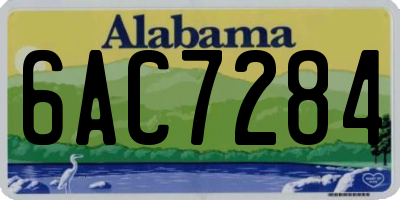 AL license plate 6AC7284