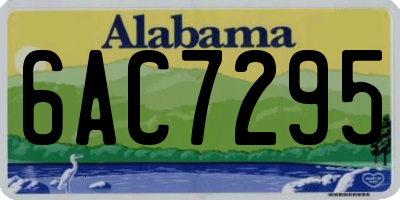 AL license plate 6AC7295