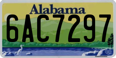 AL license plate 6AC7297